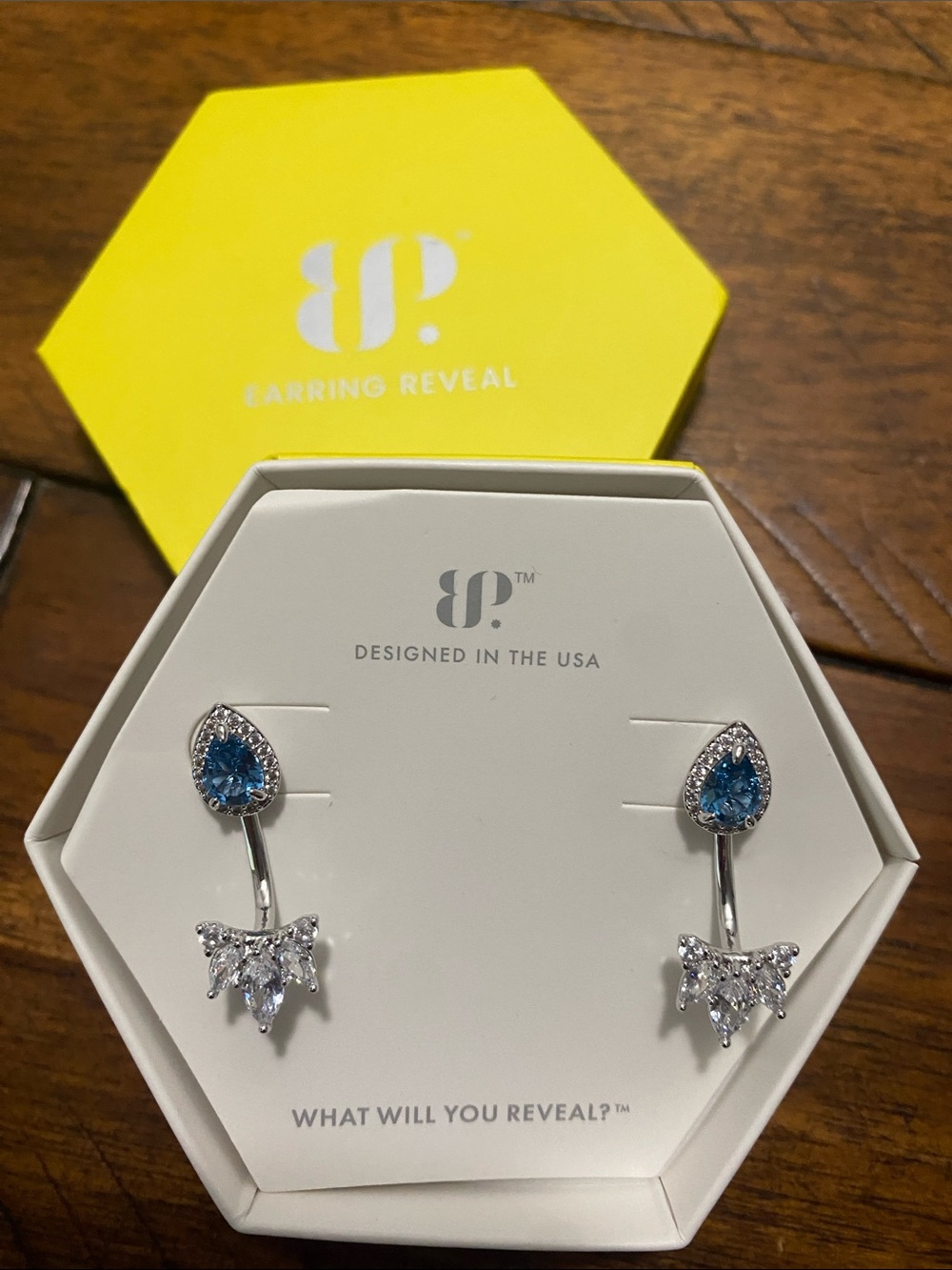 Bomb Party OG Originals Earrings - Lab Created Blue Zircon Spinel - Rhodium